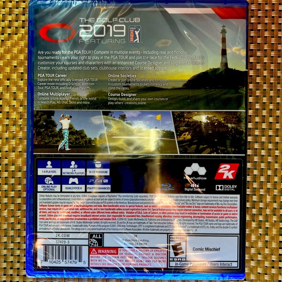 PS4 The Golf Club 2019 Featuring The PGA Tour unopened. - Picture 3 of 9